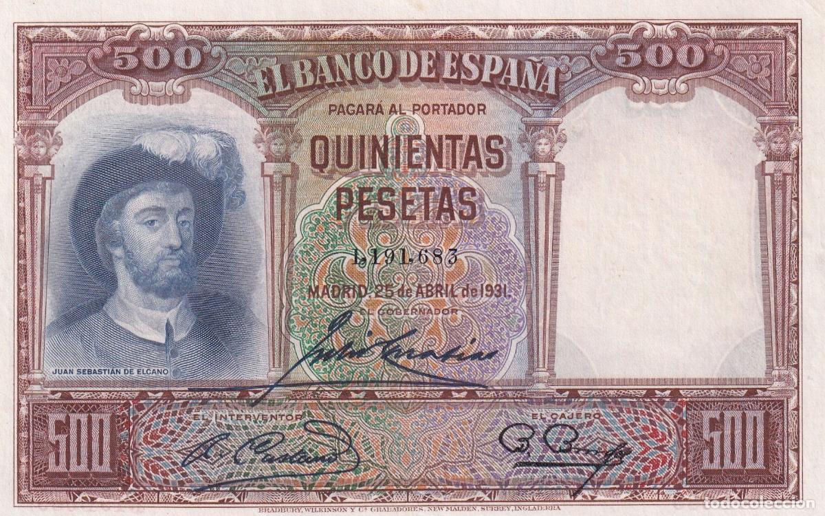 Spanische Banknoten: CRBS2557 BILLETE ESPA&Ntilde;A 500 PESETAS 1931 EBC