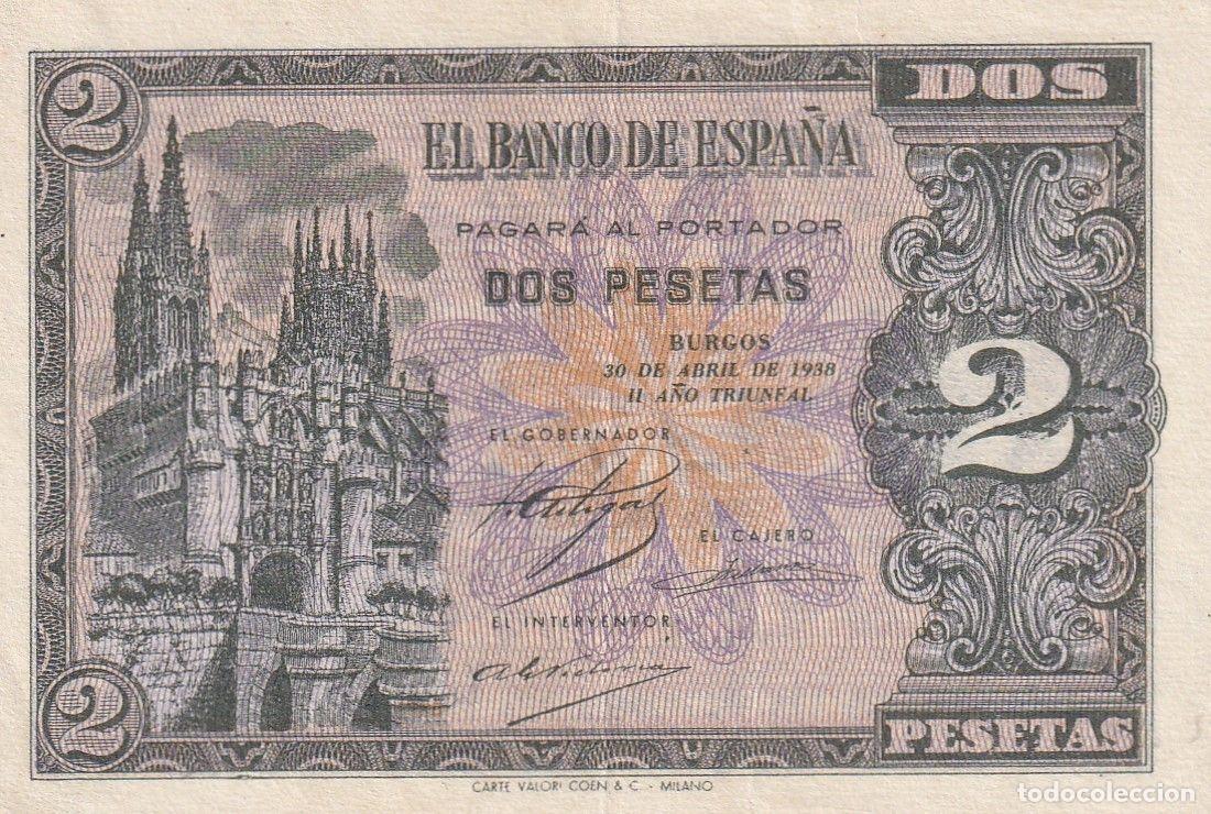 Spanish Banknotes: CRBS2721 BILLETE ESPA&Ntilde;A 2 PESETAS 1938 SERIE L SIN CIRCULAR