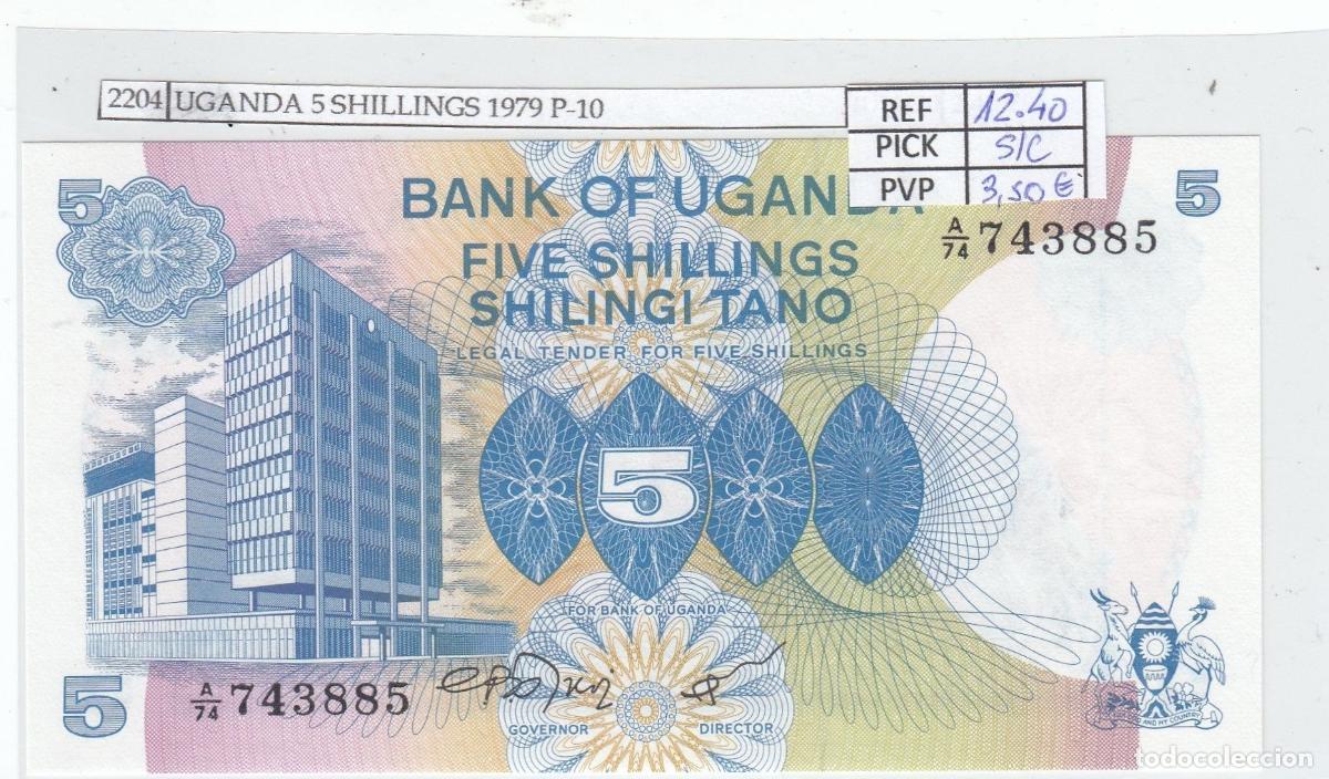 Billets espagnols: CRJ2204 BILLETE UGANDA 5 SHILLINGS 1979 P-10 SIN CIRCULAR