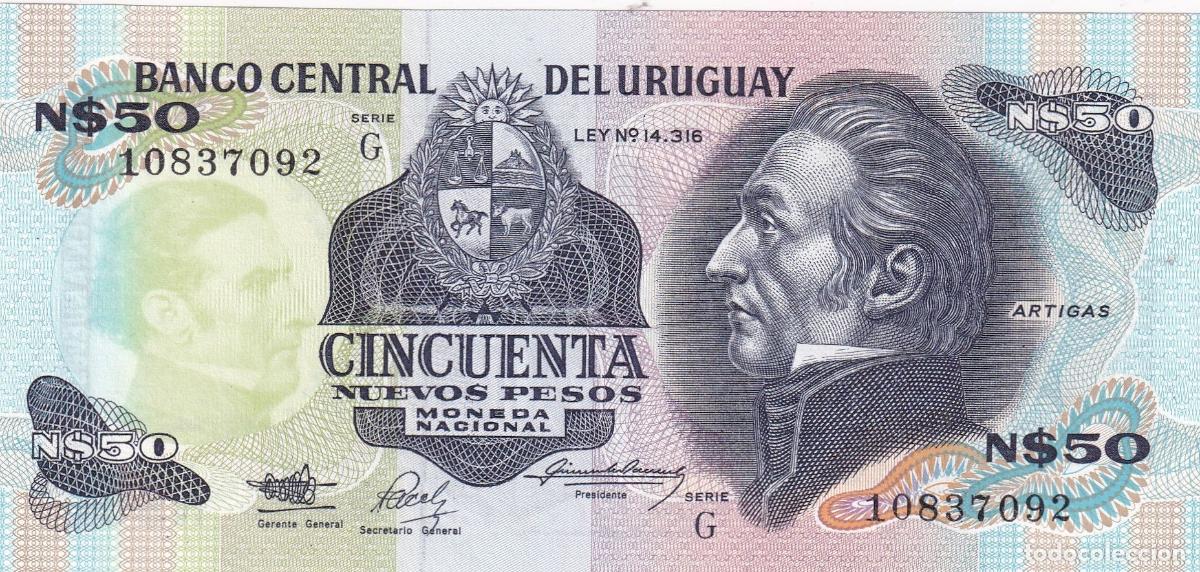Spanish Banknotes: CRBX2339 BILLETE URUGUAY 50 PESOS ND SIN CIRCULAR