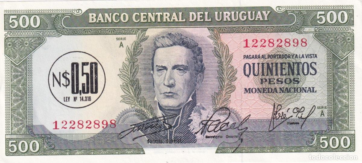 Spanish Banknotes: CRBX2344 BILLETE URUGUAY 500 PESOS ND SIN CIRCULAR