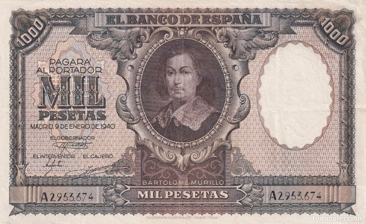 Spanische Banknoten: CRBS1925 BILLETE ESPA&Ntilde;A 1000 PESETAS 1940 MBC+