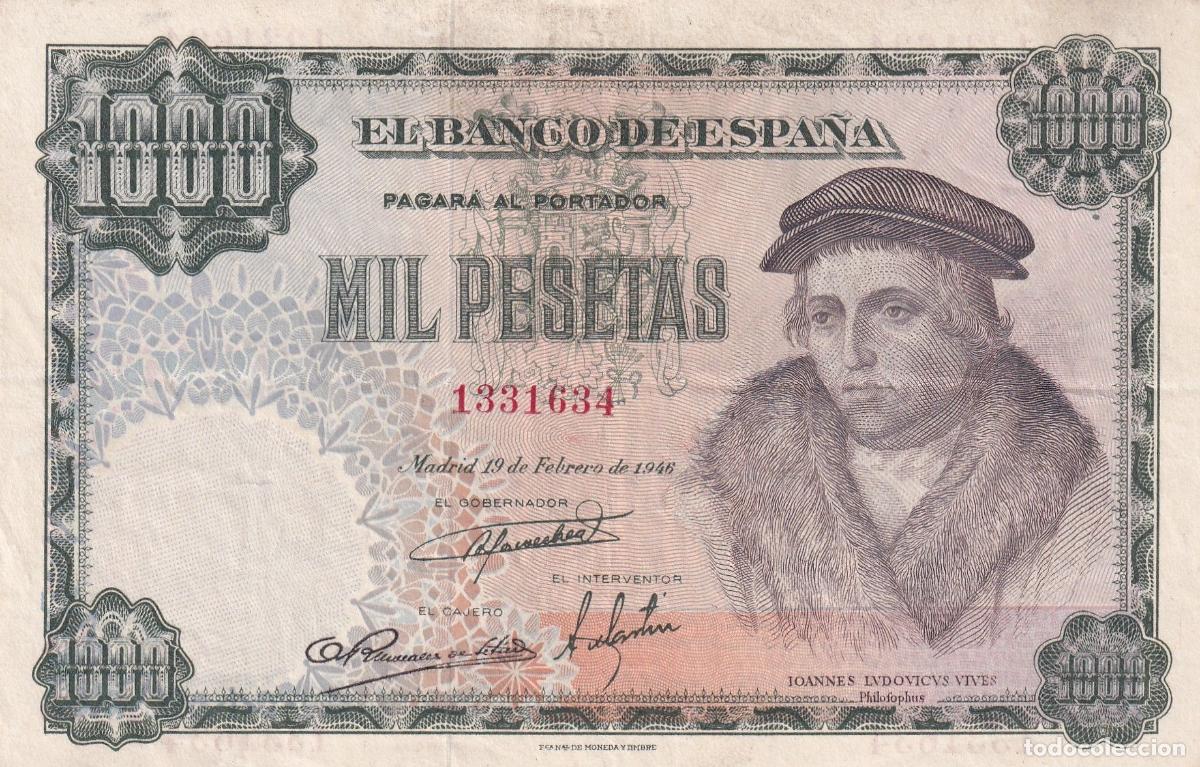 Billetes espa&ntilde;oles: CRBS1998 BILLETE ESPA&Ntilde;A 1000 PESETAS 1946 MBC+