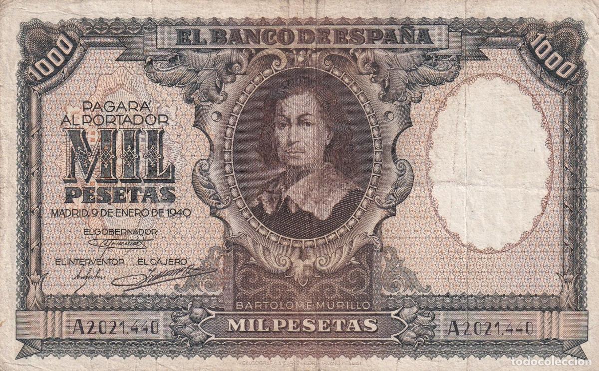 Billetes espa&ntilde;oles: CRBS2001 BILLETE ESPA&Ntilde;A 1000 PESETAS 1940 SERIE A BC