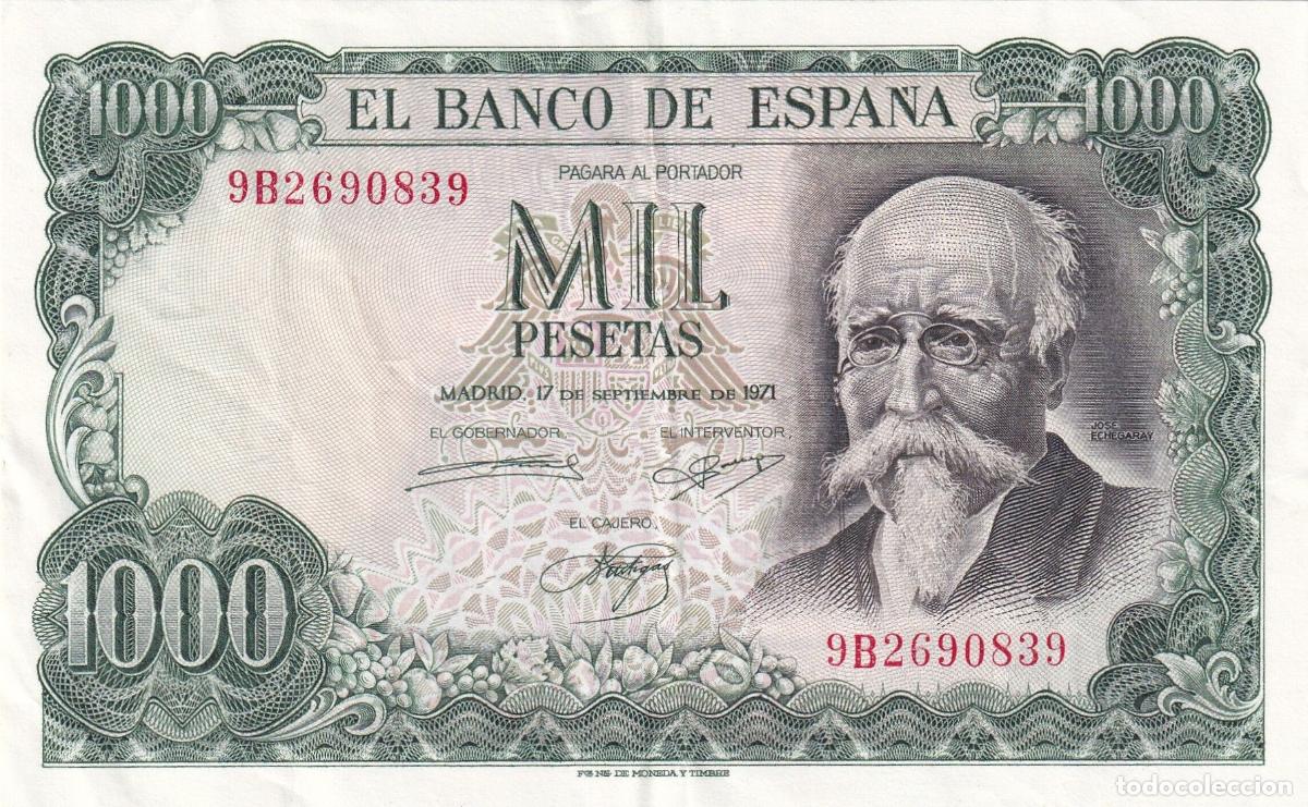 Billetes espa&ntilde;oles: CRBS2005 BILLETE ESPA&Ntilde;A 1000 PESETAS 1971 SERIE ESPECIAL 9B MBC
