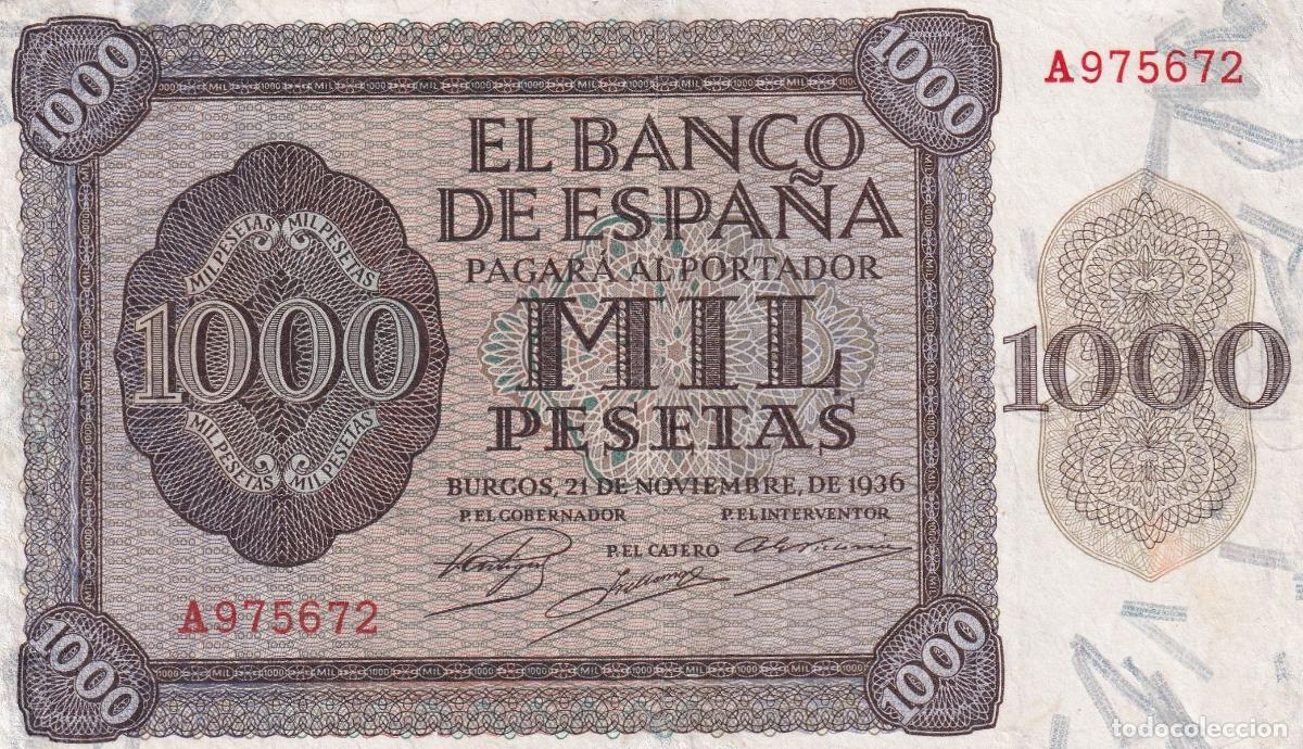 Billets espagnols: CRBS2426 BILLETE ESPA&Ntilde;A 1000 PESETAS 1936 RESTAURADO