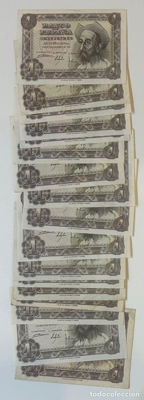 Spanische Banknoten: CRBS1956 LOTE 17 BILLETES ESPA&Ntilde;A 1 PESETA 1943 DIFERENTES SERIES ALGUNOS SIN CIRCULAR