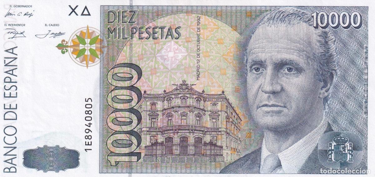 Notas espanholas: CRBS3134 BILLETE ESPA&Ntilde;A 10000 PESETAS 1992 SERIE 1E SIN CIRCULAR