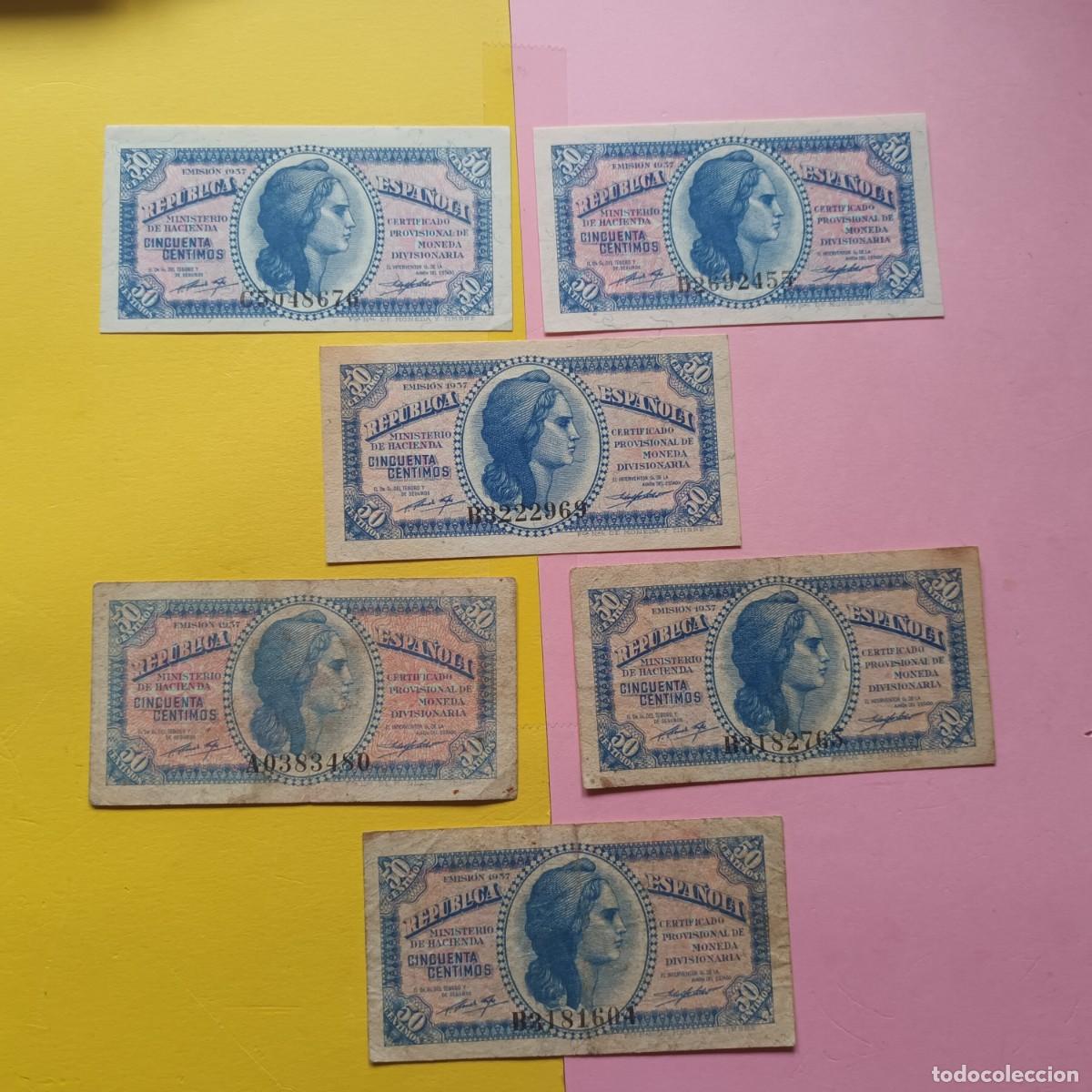 Billets espagnols: Billetes II Republica 1 pts 1937 Lote B - 91