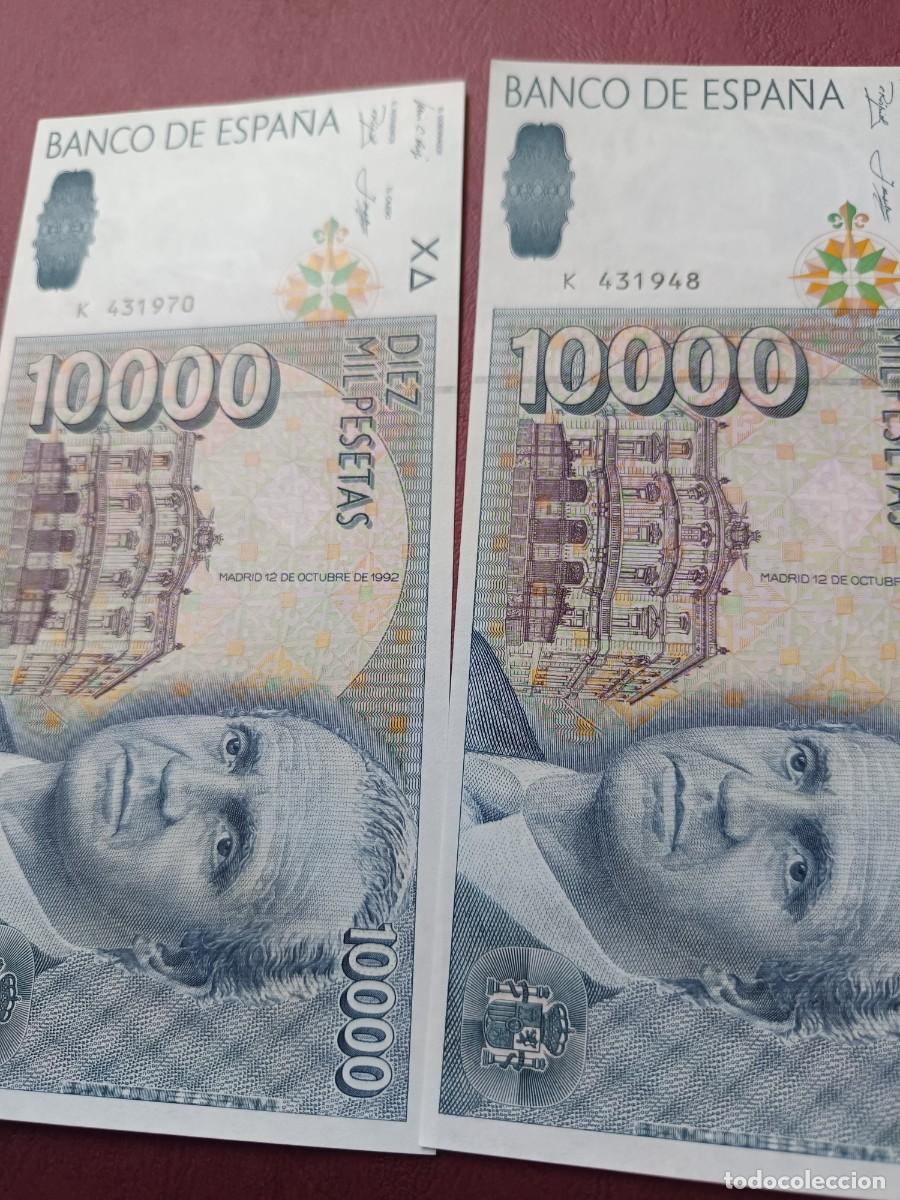Billets espagnols: Lote 2 billetes 10000 pesetas sin circular