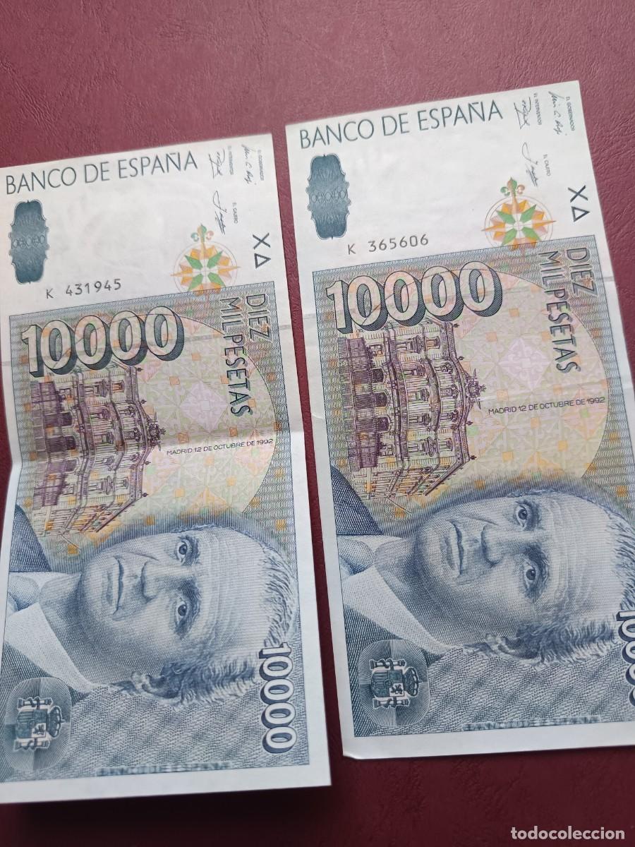 Billets espagnols: Billetes con dobles 10000 pesetas 1992