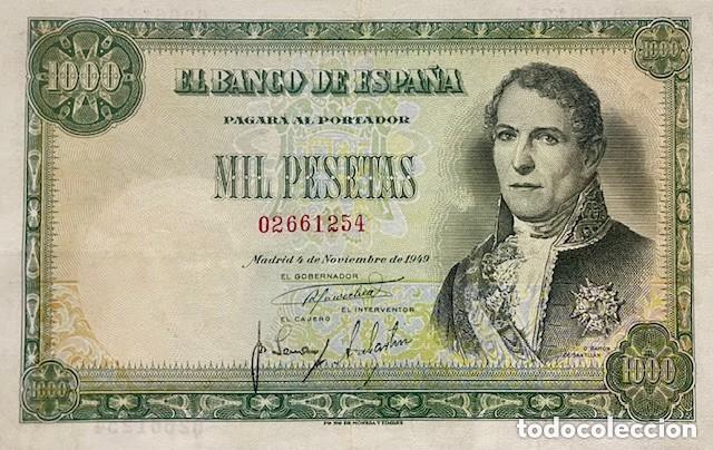 Billetes espa&ntilde;oles: BILLETE ESTADO ESPA&Ntilde;OL DE 1000 PESETAS DE SANTILLAN 1949 S/C A 100&euro; SIN SERIE