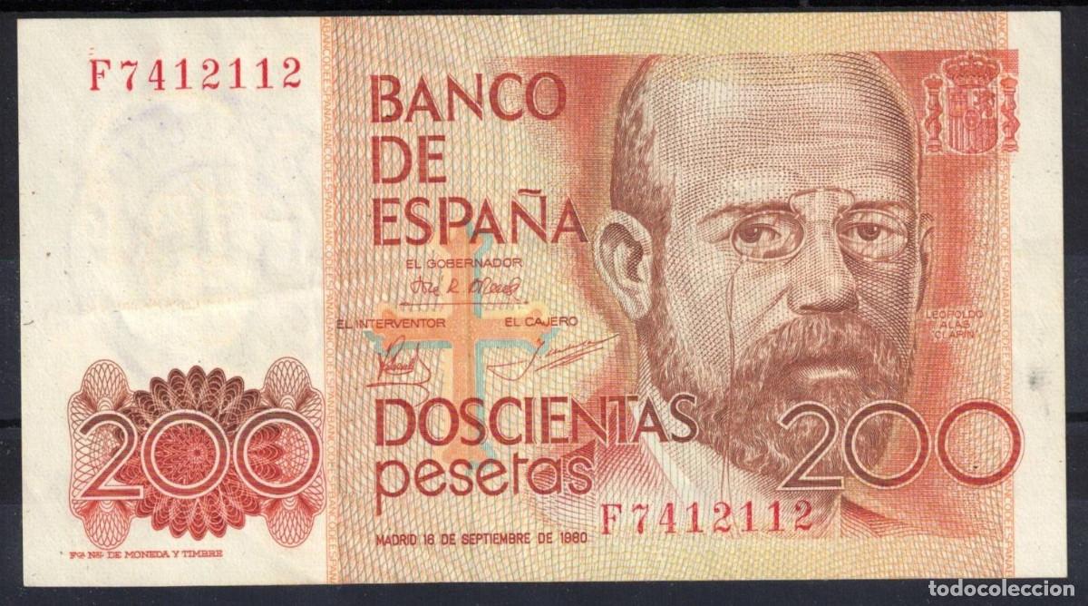 Billetes espa&ntilde;oles: BILLETE ESPA&Ntilde;A 200 PESETAS 1980 CLARIN - SERIE F - EBC
