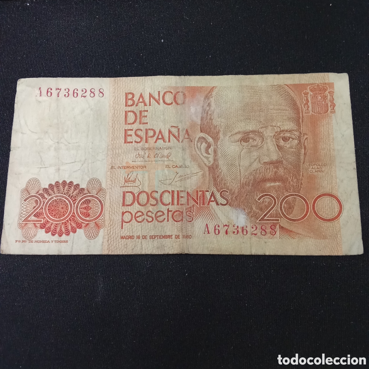Billetes espa&ntilde;oles: Espa&ntilde;a 200 pesetas A&ntilde;o 1990