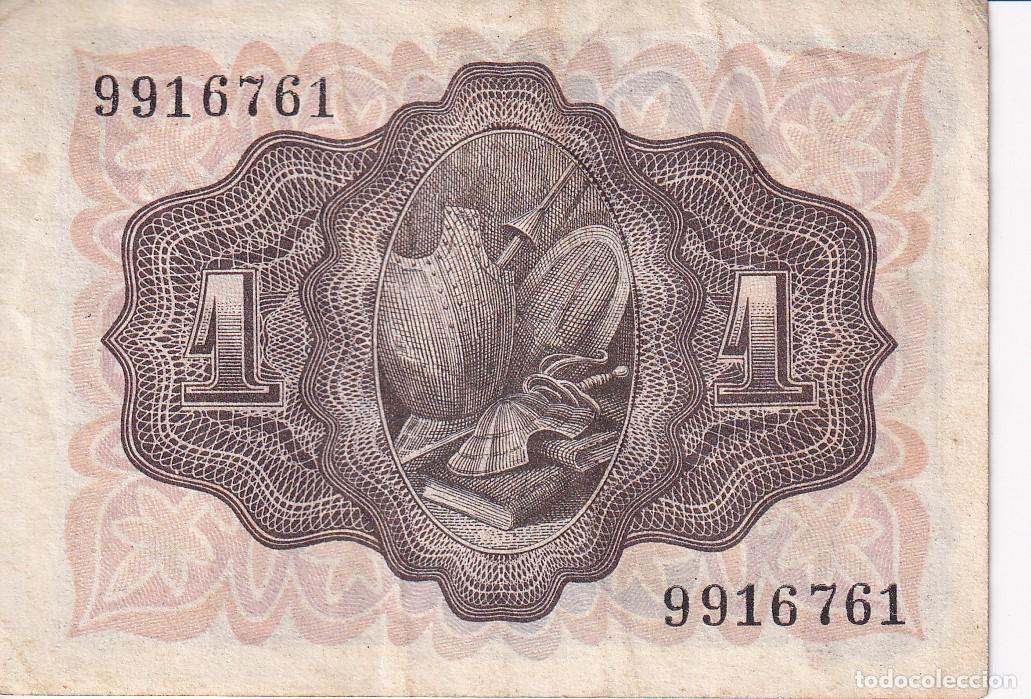 Banconote spagnole: BILLETE DE 1 PESETA DEL A&Ntilde;O 1951 DE EL QUIJOTE SIN SERIE (RARO)