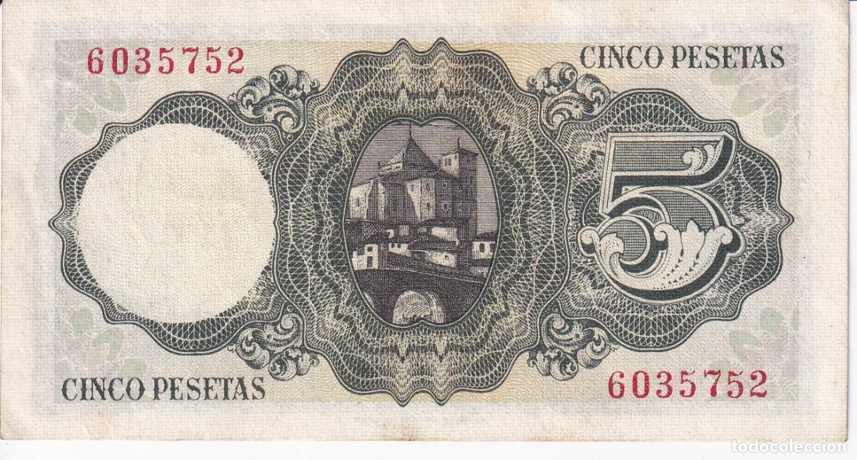 Billetes espa&ntilde;oles: BILLETE DE ESPA&Ntilde;A DE 5 PESETAS DEL 16/08/1951 - JAUME BALMES SIN SERIE EN CALIDAD EBC