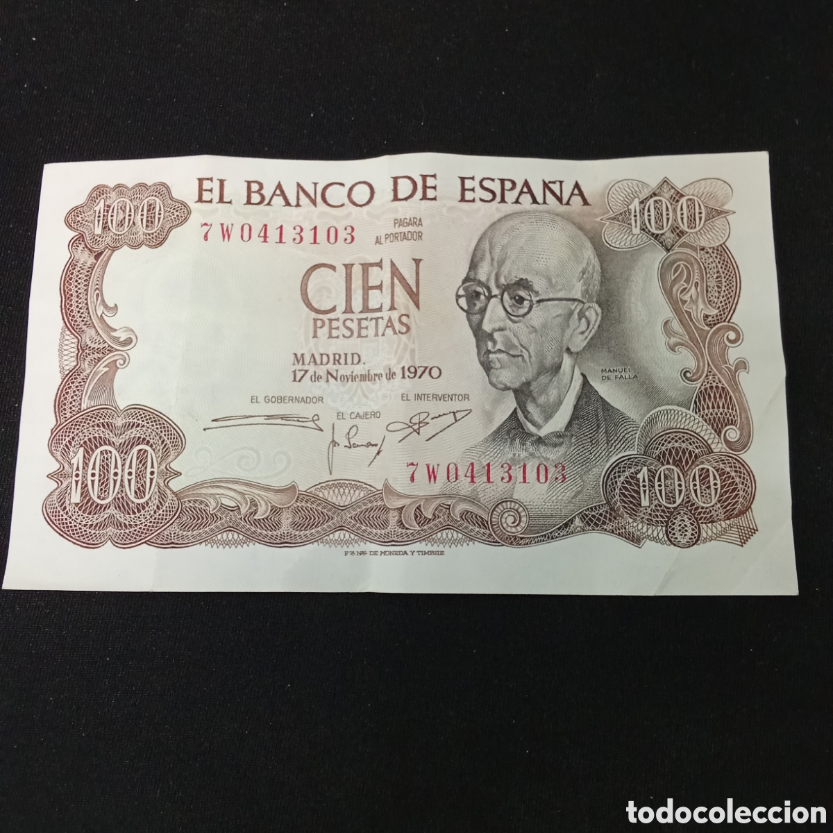 Billetes espa&ntilde;oles: Espa&ntilde;a 100 pesetas a&ntilde;o 1970 - Foto 1