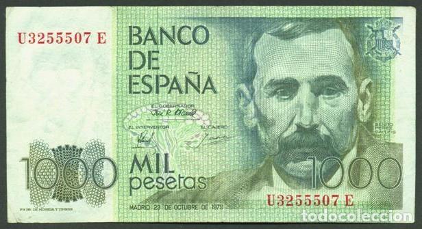 Billetes espa&ntilde;oles: ESPA&Ntilde;A. 1000 pesetas 1979. Benito Perez Galdos.