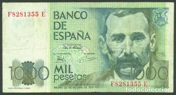 Billetes espa&ntilde;oles: ESPA&Ntilde;A. 1000 pesetas 1979. Benito Perez Galdos.