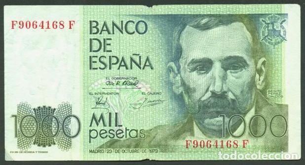 Billetes espa&ntilde;oles: ESPA&Ntilde;A. 1000 pesetas 1979. Benito Perez Galdos.