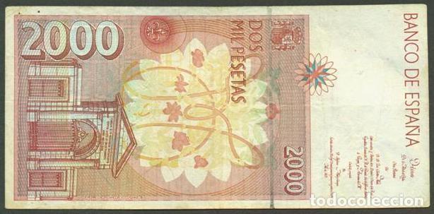 Billetes espa&ntilde;oles: ESPA&Ntilde;A. 2000 pesetas 1992. - Foto 2