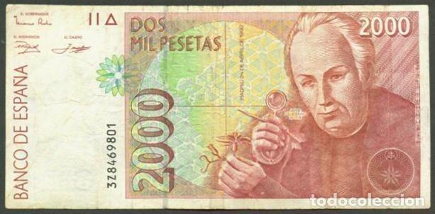 Billetes espa&ntilde;oles: ESPA&Ntilde;A. 2000 pesetas 1992. - Foto 1