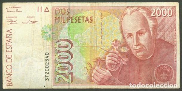 Billetes espa&ntilde;oles: ESPA&Ntilde;A. 2000 pesetas 1992.