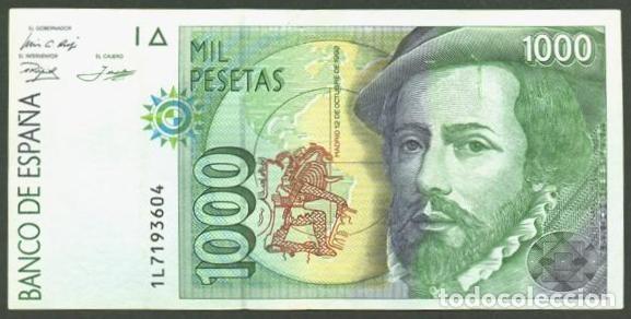 Billetes espa&ntilde;oles: ESPA&Ntilde;A. 1000 pesetas 1992.