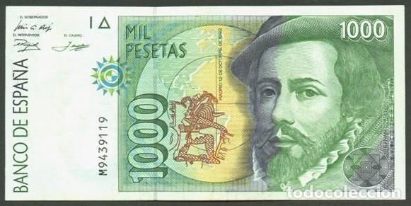 Billetes espa&ntilde;oles: ESPA&Ntilde;A. 1000 pesetas 1992.