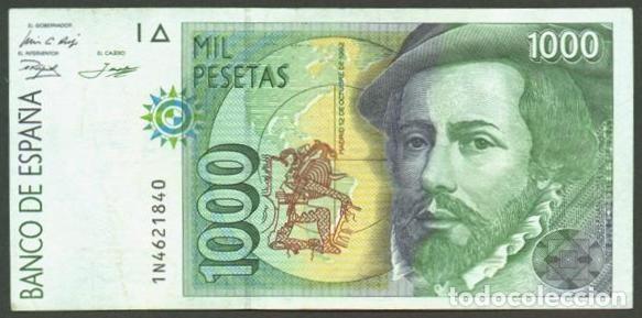 Billetes espa&ntilde;oles: ESPA&Ntilde;A. 1000 pesetas 1992.
