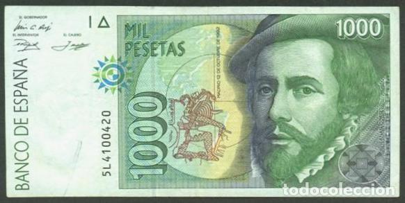 Billetes espa&ntilde;oles: ESPA&Ntilde;A. 1000 pesetas 1992.