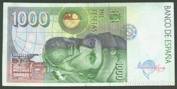 Billetes espa&ntilde;oles: ESPA&Ntilde;A. 1000 pesetas 1992. - Foto 2