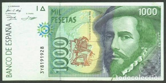 Billetes espa&ntilde;oles: ESPA&Ntilde;A. 1000 pesetas 1992.