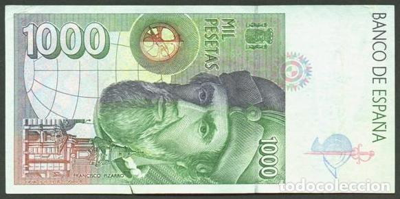 Billetes espa&ntilde;oles: ESPA&Ntilde;A. 1000 pesetas 1992. - Foto 2