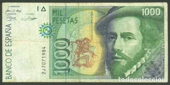 Billetes espa&ntilde;oles: ESPA&Ntilde;A. 1000 pesetas 1992.