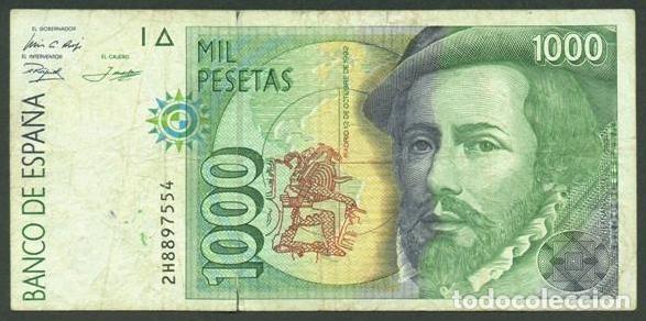 Billetes espa&ntilde;oles: ESPA&Ntilde;A. 1000 pesetas 1992.
