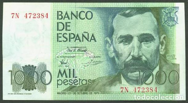 Billetes espa&ntilde;oles: ESPA&Ntilde;A. 1000 pesetas 1979. Benito Perez Galdos.