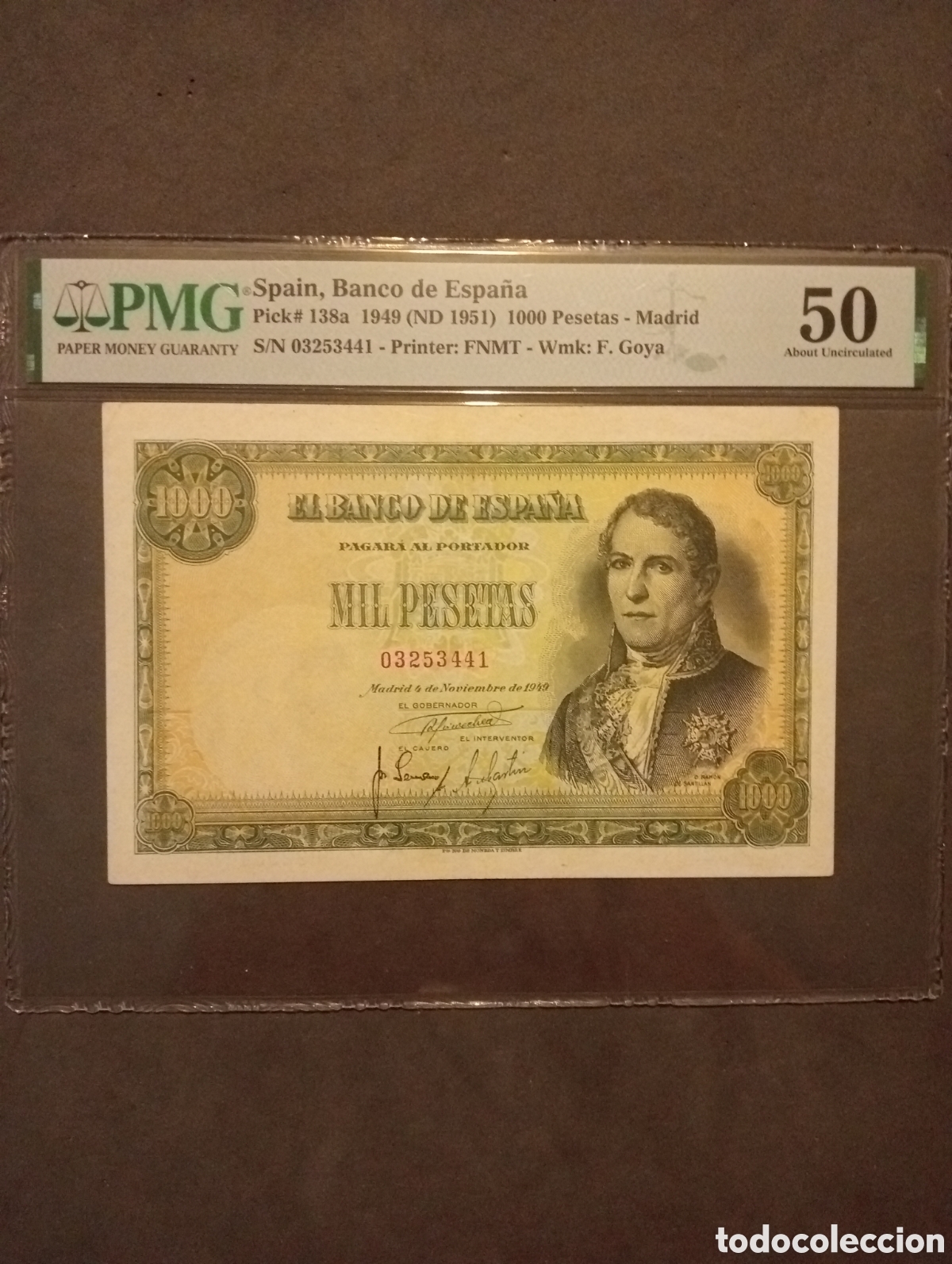 Banconote spagnole: Billete de 1000 pesetas de 1949