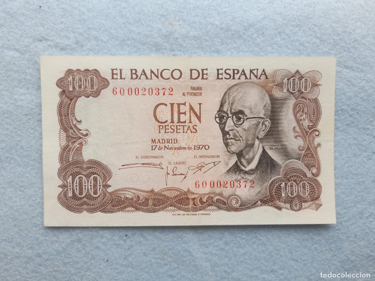 Billets espagnols: Estado Espa&ntilde;ol. 100 Pesetas. Madrid, 17 de Noviembre de 1970.