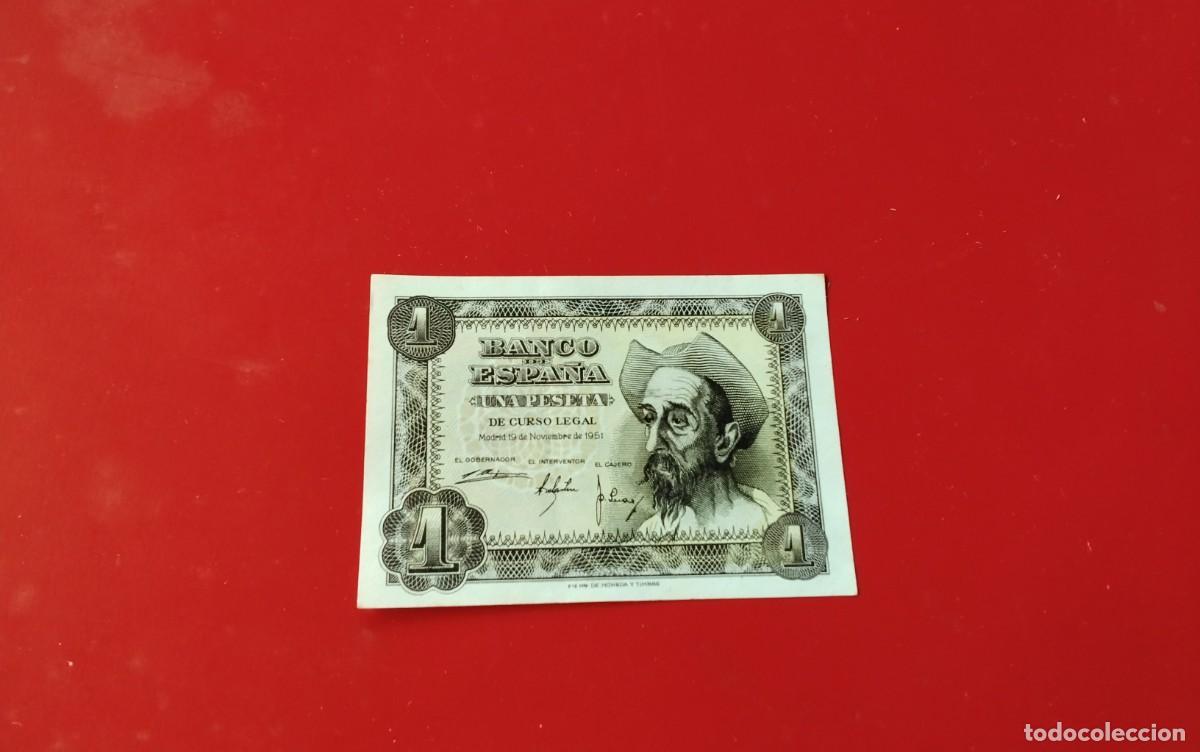 Spanische Banknoten: BILLETE DE 1 PTS A&Ntilde;O 1951 BUENA CONSERVACION ,
