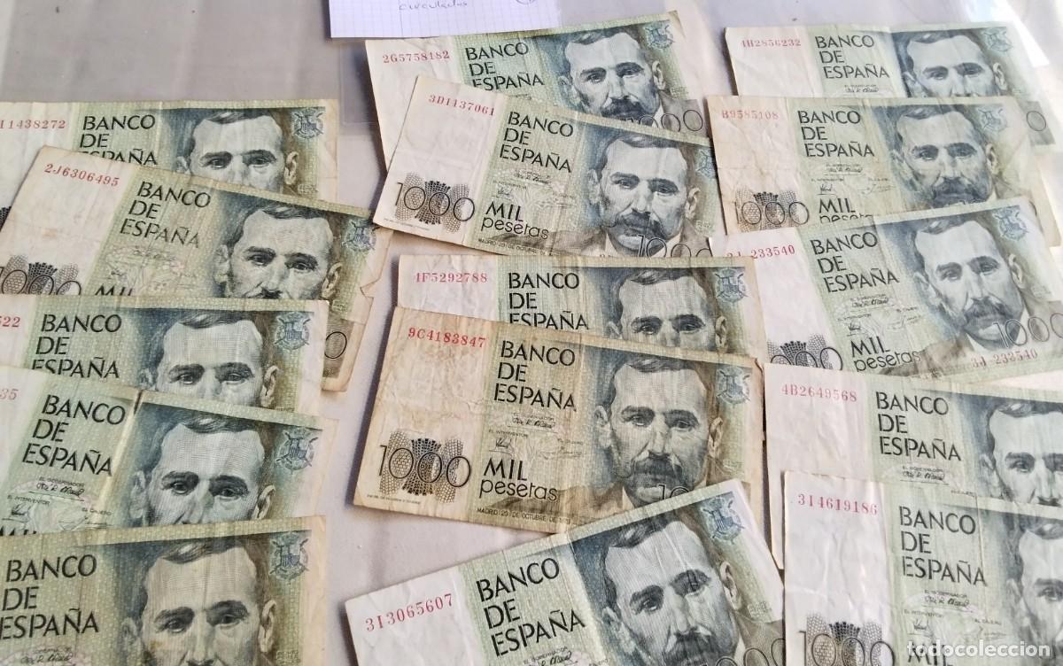 Billetes espa&ntilde;oles: LOTE DE 15 BILLETES DE 1000 PTS CIRCULADOS , A&Ntilde;O 1979 , BENITO PEREZ GALDOS