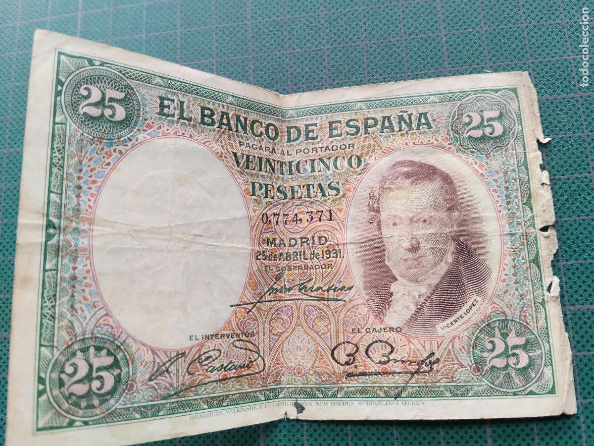 Banconote spagnole: BILLETE 25 PESETAS 1931