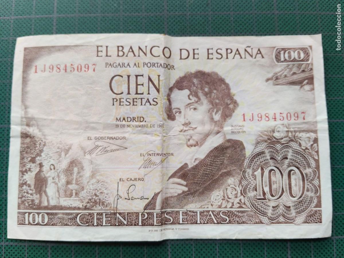 Notas espanholas: BILLETE 25 PESETAS 1965