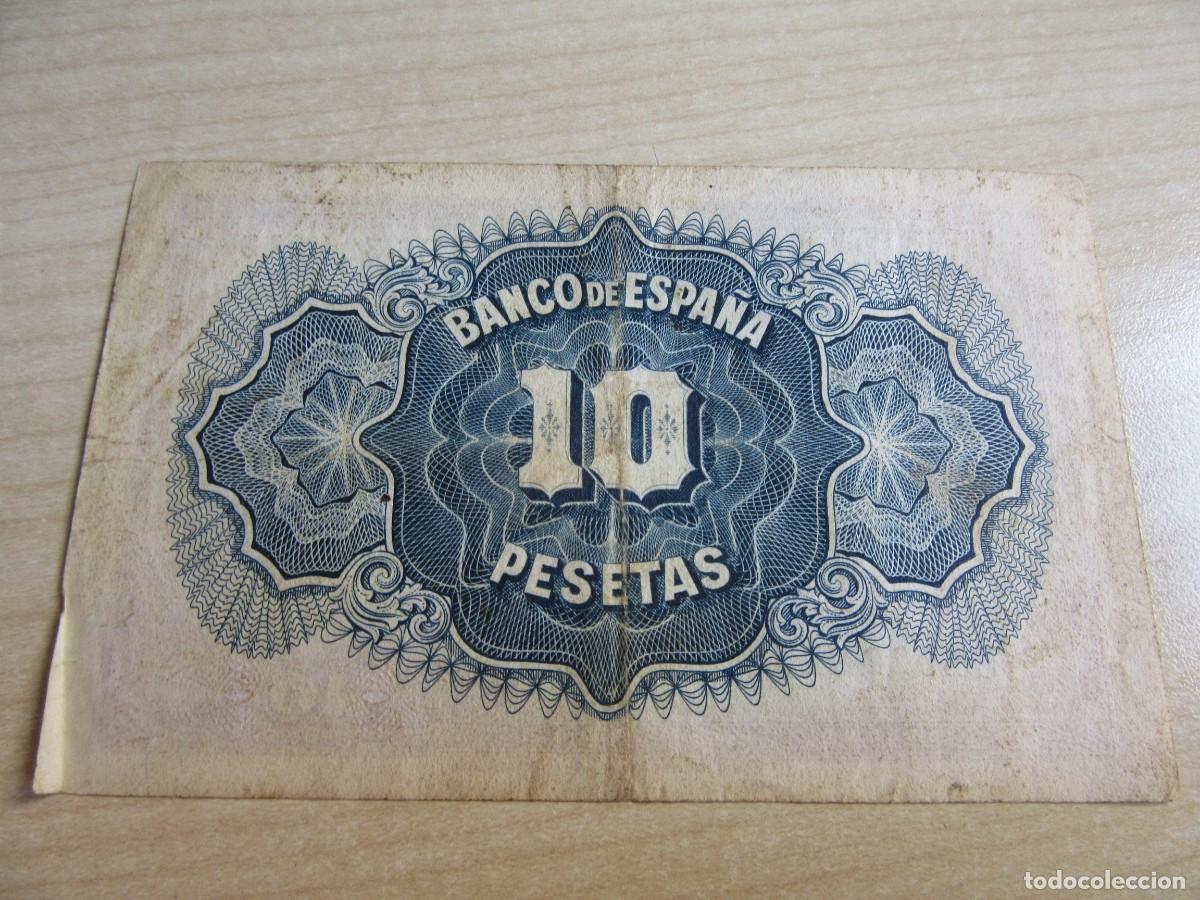 Billetes espa&ntilde;oles: Billete de 10 pesetas de 1935 - Foto 2