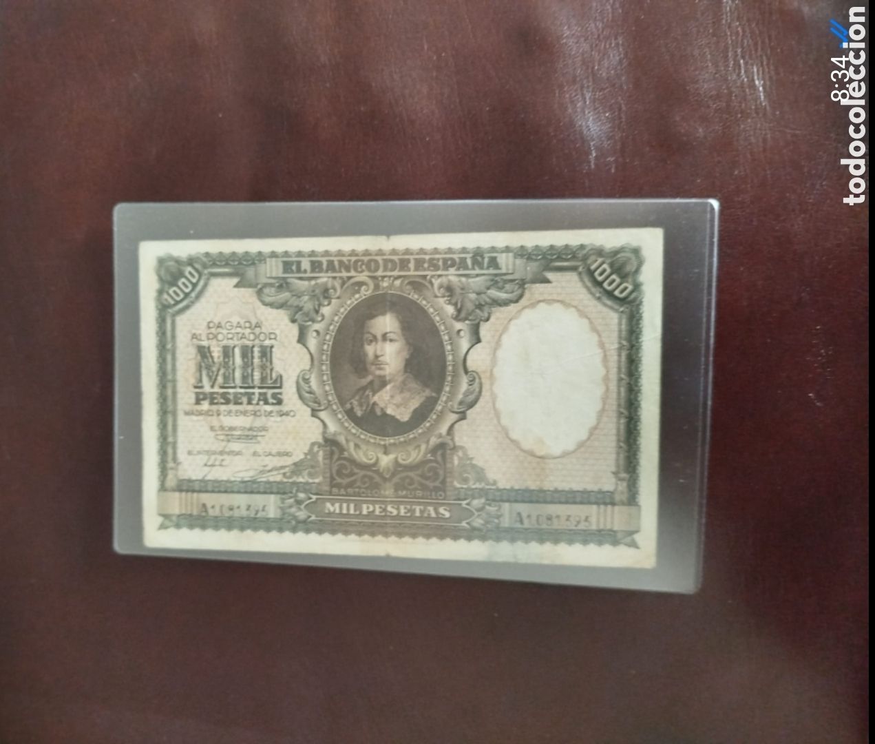 Billets espagnols: Billete de mil pesetas Murillo