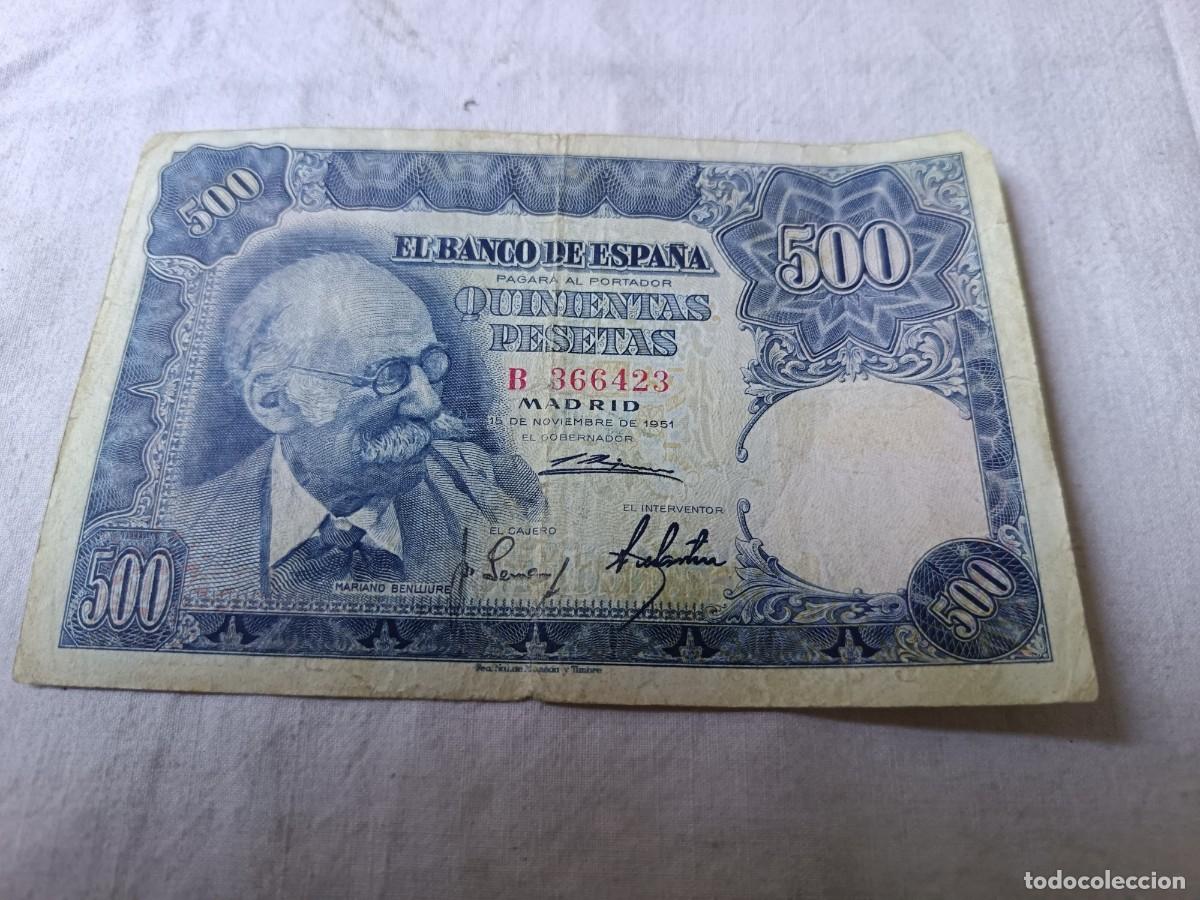 Spanish Banknotes: Billete de Quinientas Pesetas, de 1951