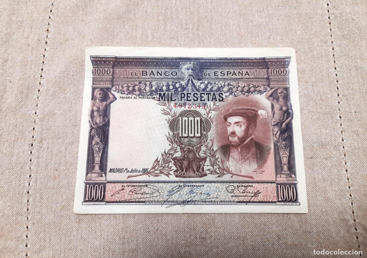 Billetes espa&ntilde;oles: Billete de 1000 Pesetas 1925 - Foto 1