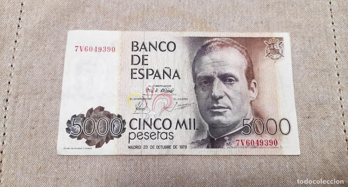 Billetes espa&ntilde;oles: Billete de 5000 Pesetas 1979. - Foto 1