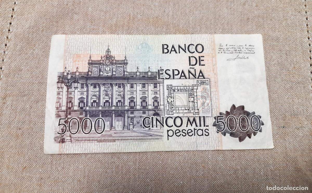 Billetes espa&ntilde;oles: Billete de 5000 Pesetas 1979. - Foto 2