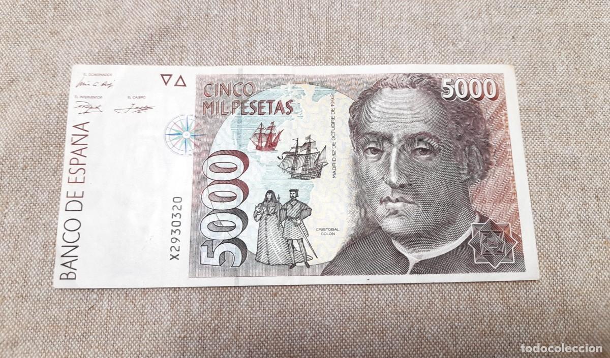 Billetes espa&ntilde;oles: Billete de 5000 Pesetas 1992